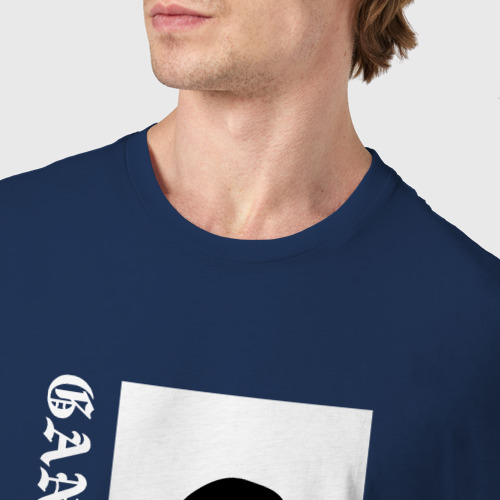 Мужская футболка хлопок Gang  gangster, цвет темно-синий - фото 6