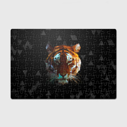 Головоломка Пазл магнитный 126 элементов Тигр стиль Low poly голова