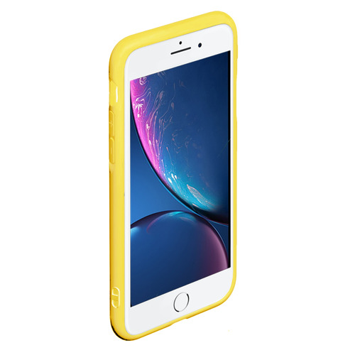 Чехол для iPhone 7/8 матовый zxc 1000-7, цвет желтый - фото 2