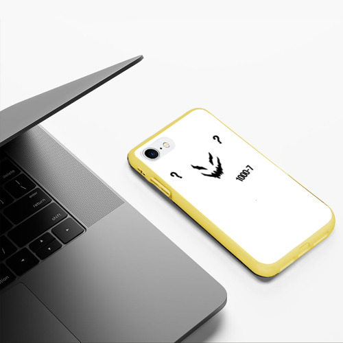 Чехол для iPhone 7/8 матовый zxc 1000-7, цвет желтый - фото 5