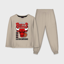 Детская пижама с лонгсливом хлопок Chicago Bulls NBA