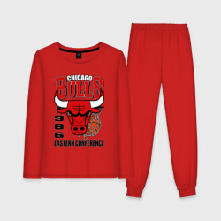 Женская пижама с лонгсливом хлопок Chicago Bulls NBA