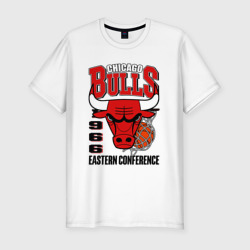 Мужская футболка хлопок Slim Chicago Bulls NBA