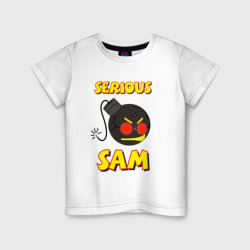 Детская футболка хлопок Serious Sam Bomb Logo