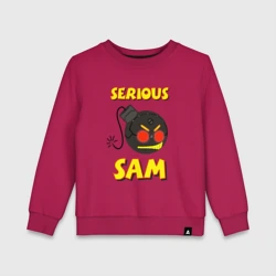 Детский свитшот хлопок Serious Sam Bomb Logo