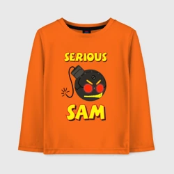 Детский лонгслив хлопок Serious Sam Bomb Logo