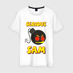 Мужская футболка хлопок Serious Sam Bomb Logo