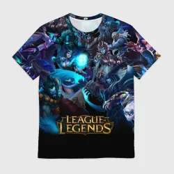 Мужская футболка 3D League of Legends лига Легенд Герои