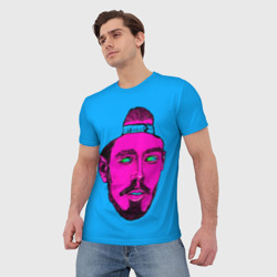 Мужская футболка 3D Многознаал в кепке - фото 2