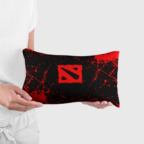 Подушка 3D антистресс Dota 2 брызги красок Дота лого - фото 3