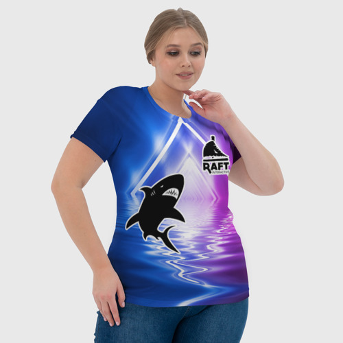 Женская футболка 3D с принтом Neon Ruft, фото #4