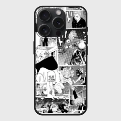 Чехол силиконовый для Apple iPhone 15 Pro матовый Токийские мстители манга