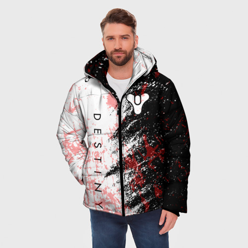 Мужская зимняя куртка 3D Destiny Кровавые пятна, цвет черный - фото 3