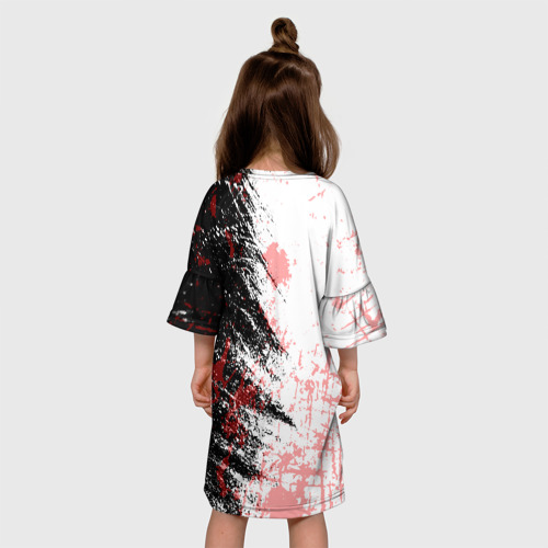 Детское платье 3D Destiny Кровавые пятна, цвет 3D печать - фото 5