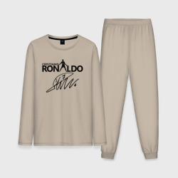Мужская пижама с лонгсливом хлопок Cristiano Ronaldo 7 автограф