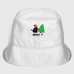 Детская панама хлопок Кот и Новый Год