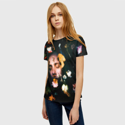 Женская футболка 3D Рома в цветах - фото 2