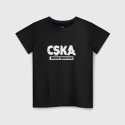 Детская футболка хлопок ЦСКА CSKA Глитч