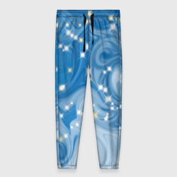 Женские брюки 3D Голубая метелица