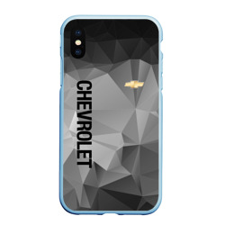 Чехол для iPhone XS Max матовый Chevrolet Geometry