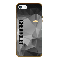 Чехол для iPhone 5/5S матовый Chevrolet Geometry