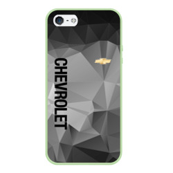 Чехол для iPhone 5/5S матовый Chevrolet Geometry