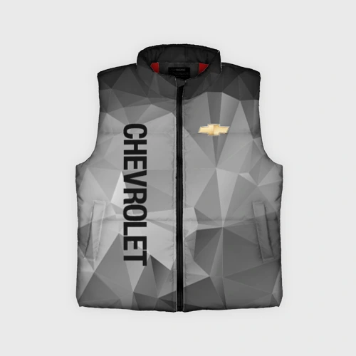 Детский жилет утепленный 3D Chevrolet Geometry