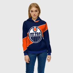 Женская толстовка 3D Эдмонтон Ойлерз Edmonton Oilers NHL - фото 2