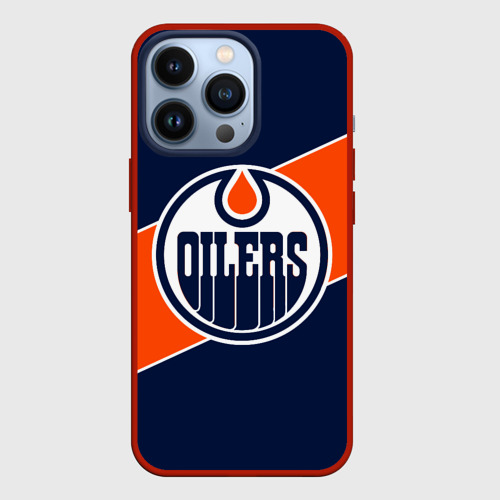 Чехол для iPhone 13 Pro Эдмонтон Ойлерз Edmonton Oilers NHL, цвет красный