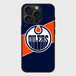 Чехол силиконовый для Apple iPhone 15 Pro матовый Эдмонтон Ойлерз Edmonton Oilers NHL