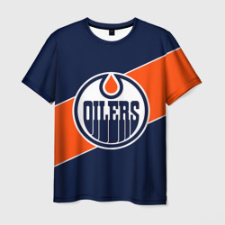 Мужская футболка 3D Эдмонтон Ойлерз Edmonton Oilers NHL
