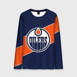 Мужской лонгслив 3D Эдмонтон Ойлерз Edmonton Oilers NHL
