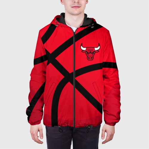 Мужская куртка 3D Чикаго Буллз Chicago Bulls NBA, цвет 3D печать - фото 4