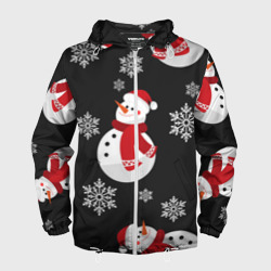 Мужская ветровка 3D Снеговик!
