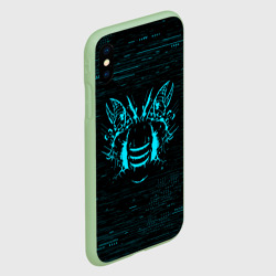 Чехол для iPhone XS Max матовый Dead space Айзек Кларк неон мёртвый космос - фото 2