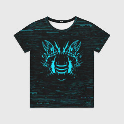 Детская футболка 3D Dead space Айзек Кларк неон мёртвый космос