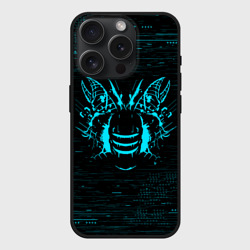 Чехол силиконовый для Apple iPhone 15 Pro матовый Dead space Айзек Кларк неон мёртвый космос