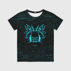 Детская футболка 3D Dead space Айзек Кларк неон мёртвый космос