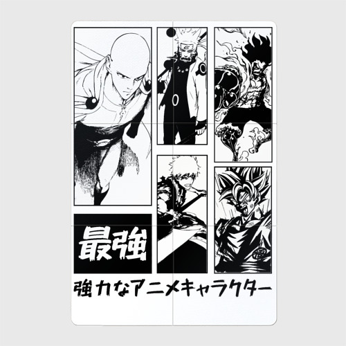 Магнитный плакат 2Х3 Герои сенен манг One Punch man one piece