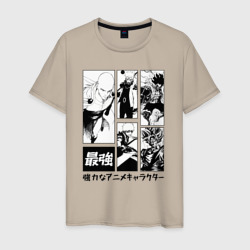 Мужская футболка хлопок Герои сенен манг One Punch man one piece