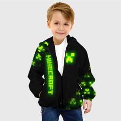 Детская куртка 3D Minecraft: неоновые лого - фото 2