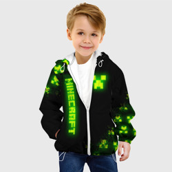 Детская куртка 3D Minecraft: неоновые лого - фото 2