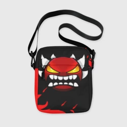Сумка через плечо 3D Geometry Dash demon red fire