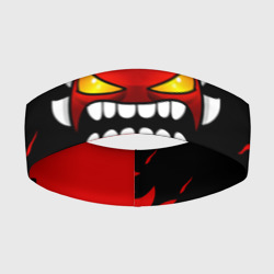 Повязка на голову 3D Geometry Dash demon red fire