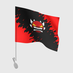 Флаг для автомобиля Geometry Dash demon red fire