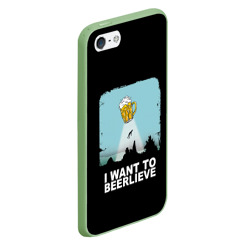 Чехол для iPhone 5/5S матовый I want to beerlieve Я верю в пиво - фото 2