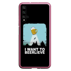 Чехол для Honor 20 I want to beerlieve Я верю в пиво