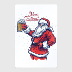 Магнитный плакат 2Х3 Merry Christmas Santa beer