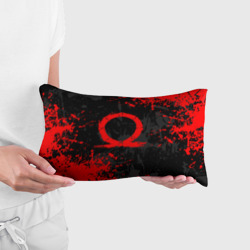 Подушка 3D антистресс God of war logo red, брызги красок - фото 2