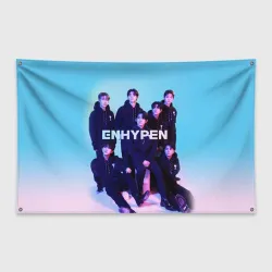 Флаг-баннер Enhypen: Хисын, Джей, Джейк, Сонхун, Сону, Чонвон, Ни-Ки